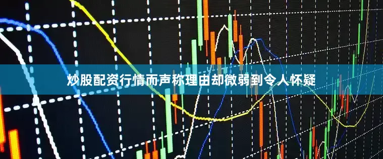 炒股配资行情而声称理由却微弱到令人怀疑